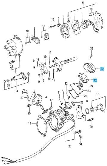 HONDA ACTY VAN & TRUCK HH6 HA6 Genuine Ignition Control Unit 30120-P64-505 OEM