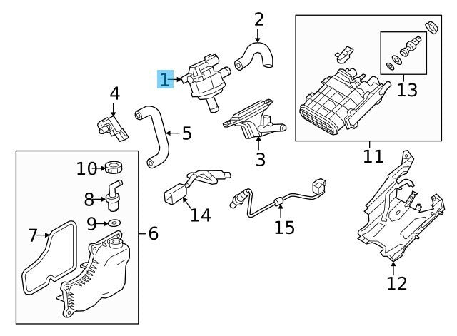MAZDA CX-5 KE2AW KEEFW KF5P 13-23 Genuine Purge Control Valve PE01-18-751 OEM