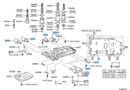 LEXUS GX470 UZJ120 2005-2009 Genuine A/T Solenoid valve Assy Set OEM
