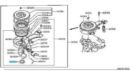 NISSAN KING CAB D21 DX Z24S ENG 91-92 Genuine Air Cleaner Insulator 16523-24G00