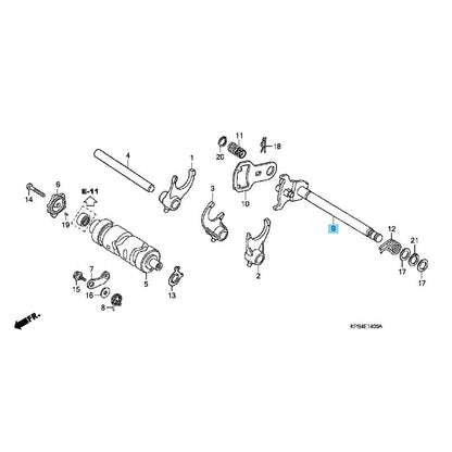 HONDA CRF230F 2003-2009 2012-2019 Genuine Gearshift Spindle 24610-KT0-000 OEM