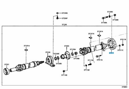 TOYOTA SUPRA LEXUS GS SC Genuine Driveshaft Flexible Coupling 37511-24010 OEM