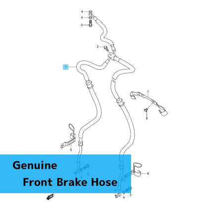 SUZUKI BOULEVARD M109R VZR1800 '11-23 Genuine Front Brake Hose 59480-48G31 OEM