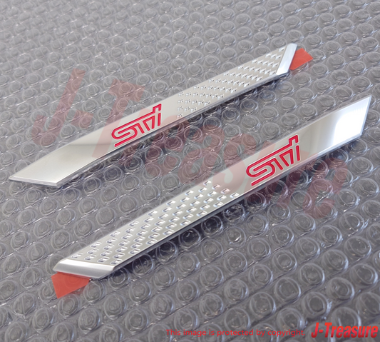 SUBARU BRZ STI SPORTS ZC6 Genuine Fender Silver Garnish Emblem RH & LH Set OEM
