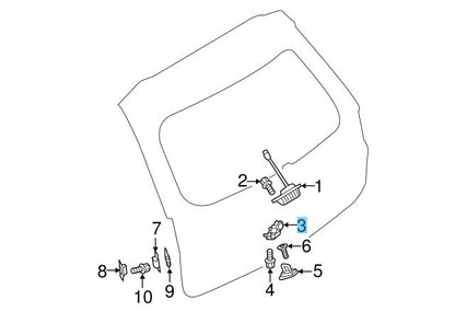 MITSUBISHI OUTLANDER GF#W 14-20 Genuine Tailgate Latch 5808A119 OEM