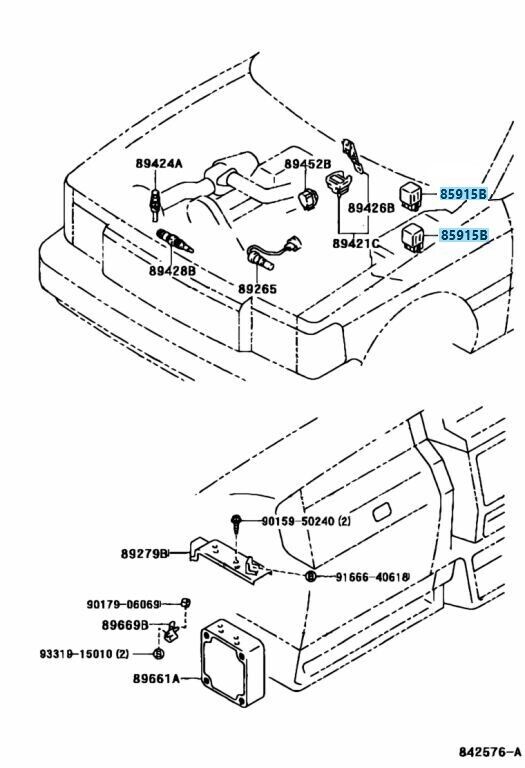 TOYOTA LEXUS Genuine Main Switch Relay 85915-30050 8591530050 OEM Parts