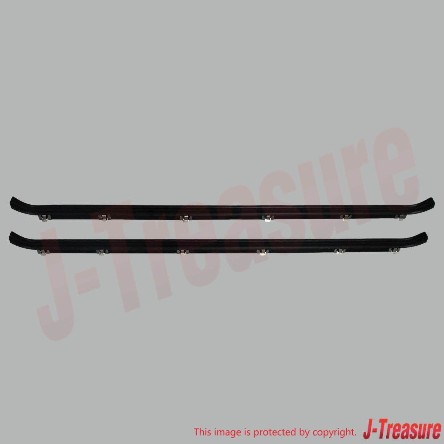 TOYOTA LAND CRUISER FJ40 81-83 Genuine Fr/Door Glass W/Strip Inner & Outer Set