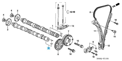 HONDA CR-V RD4 RD5 2002-2006 Genuine Camshaft, Exhuast 14120-PPA-010 OEM