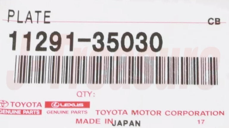 TOYOTA 4RUNNER RN65 1984-1991 Genuine Engine Name Plate Sticker 11291-35030 OEM