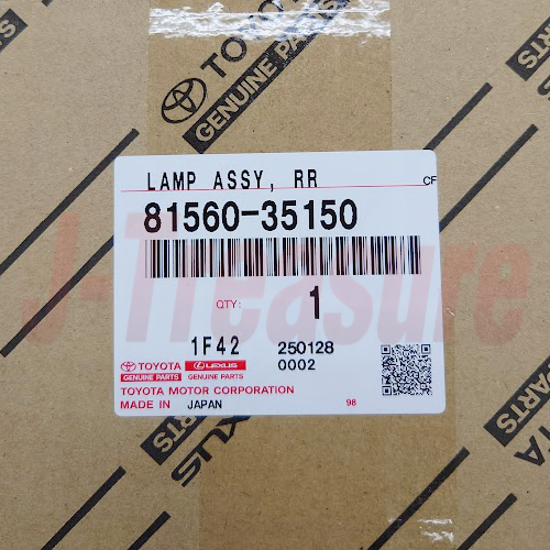 TOYOTA HILUX LN165 RZN168 Genuine Rear Combination Lamp Assy LH 81560-35150 OEM