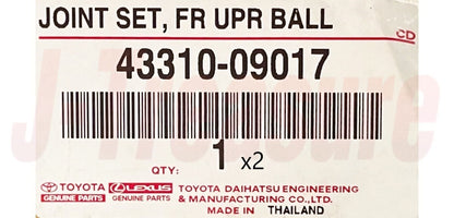 TOYOTA HILUX KUN15 Genuine Front Upper Ball Joint Assy 43310-09017 RH & LH set