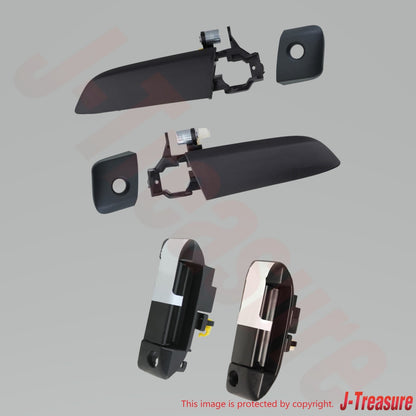 TOYOTA HIACE KDH220 06-13 Genuine Fr/Rr Door Outside Handle & Cover RH & LH set
