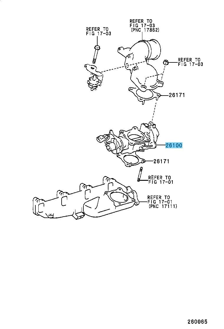 TOYOTA HIACE KZH1## Genuine Venturi Assembly 26100-67110 OEM