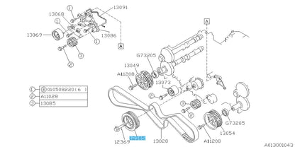 SUBARU SVX CXD CXW 1992-1997 Genuine Crankshaft Pulley 12305AA141 OEM