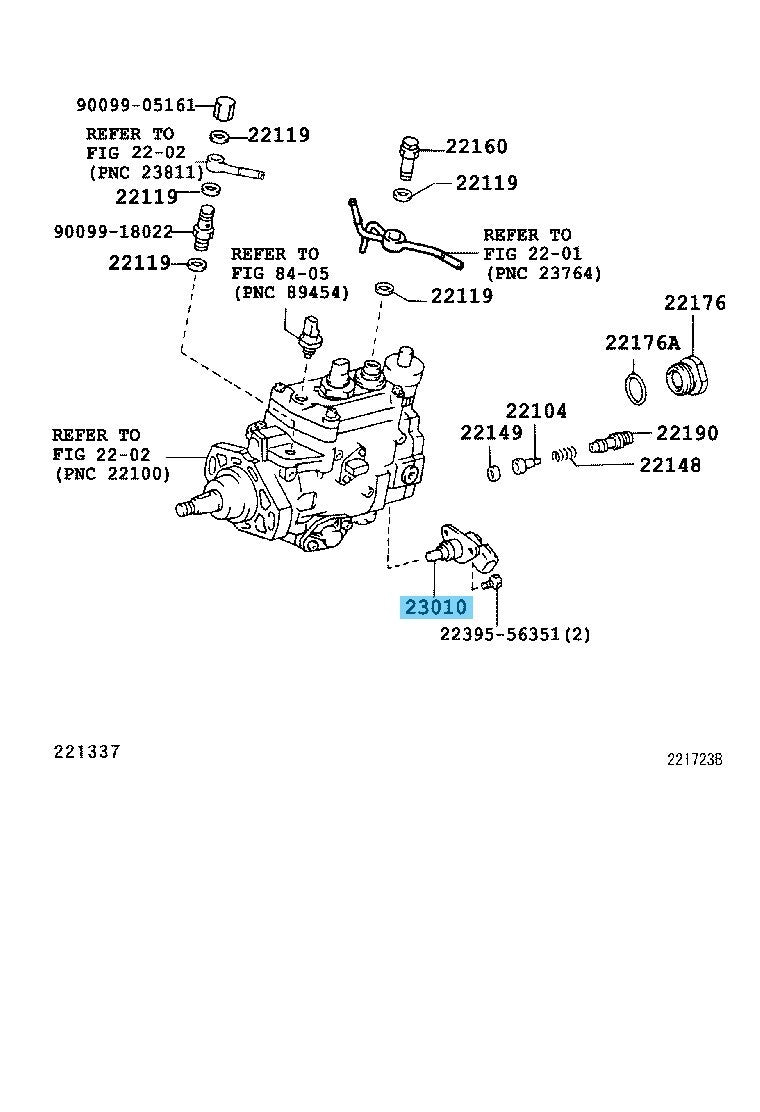 TOYOTA HIACE LH200 Genuine Timing Control Valve Assy 23010-67010 OEM