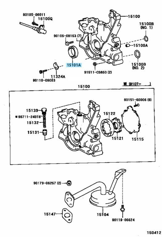 TOYOTA 2JZ-GTE 2JZ-GE 1JZ-GTE 1JZ-GE Genuine Main Crank Seal Round Rubber Gasket