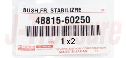 TOYOTA LAND CRUISER UZJ200 Genuine F/Stabilizer Bracket Bush 48815-60250 x2 Set