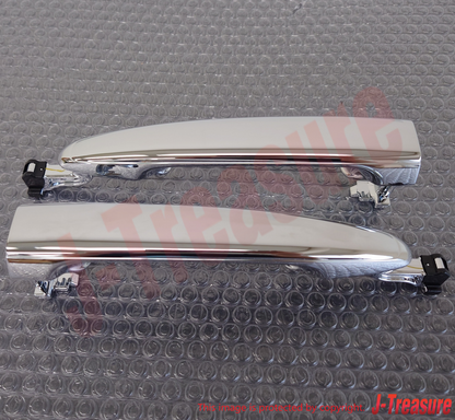 TOYOTA ALPHARD ANH10 02-15 Genuine Chrome Slide Door Outside Handle RH & LH Set