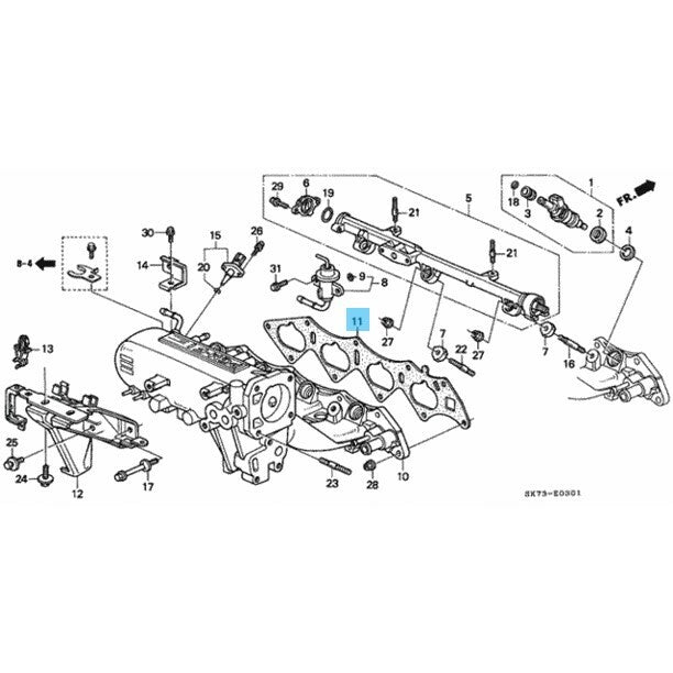 HONDA CIVIC ACURA INTEGRA Genuine Intake Manifold Gasket 17105-P30-004 OEM