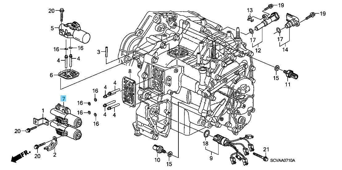 HONDA CR-V RD4 RD5 RD6 2002-2009 Genuine Linear Solenoid B 28260-PRP-014 OEM