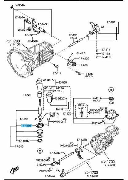 MAZDA MX-5 MIATA NCEC Genuine Manual Shift End Cover P601-17-449A OEM