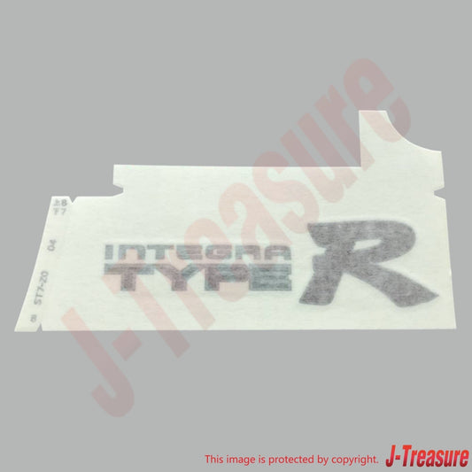 HONDA INTEGRA DC2 Genuine Rear Decal Sticker "TYPE R" Black 75717-ST7-Z01ZA OEM