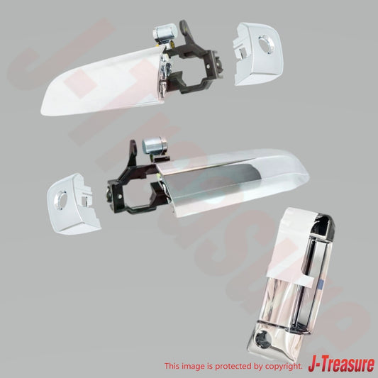 TOYOTA HIACE KDH220 06-13 Genuine Fr/Rr Door Out Handle & Cover Plating set 4D