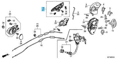 HONDA CR-Z ZF1 ZF2 2011-2015 Genuine Outer Door Handle RH & LH Set OEM LHD