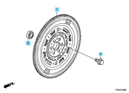HONDA VEZEL HYBRID RU3 RU4 Genuine Flywheel & Bearing & Bolt 12mm Set OEM