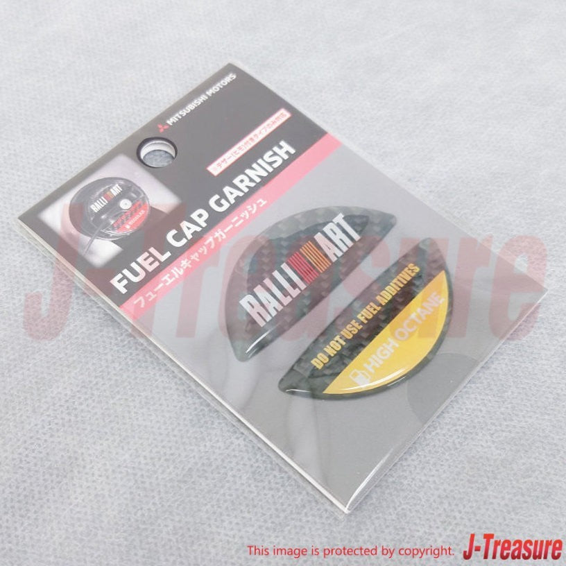 MITSUBISHI Genuine Fuel Cap Garnish "RALLIART" For High Octane Vehicles OEM