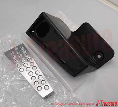 NISSAN SKYLINE GT-R R33 R34 95-02 Genuine Foot Rest & Aluminum Cover Set OEM