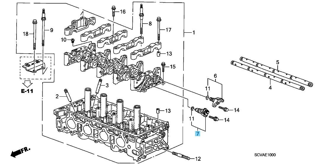 HONDA CR-V RE3 RE4 07-09 Genuine Camshaft Position Sensor Assy 37510-RAA-A01 OEM