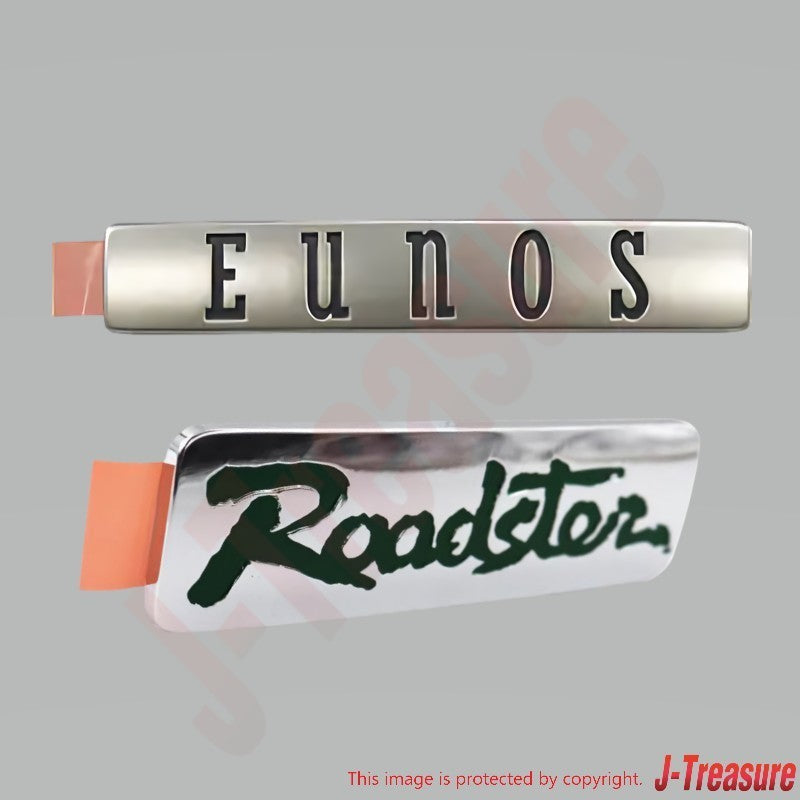MAZDA ROADSTER NA8C Genuine Rear Car Name Ornament "EUNOS" & "Roadster" Set OEM