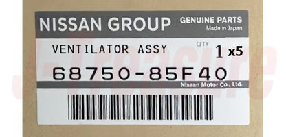 NISSAN SILVIA S15 Genuine Ventilator Silver Interior Specifications x5 Set OEM