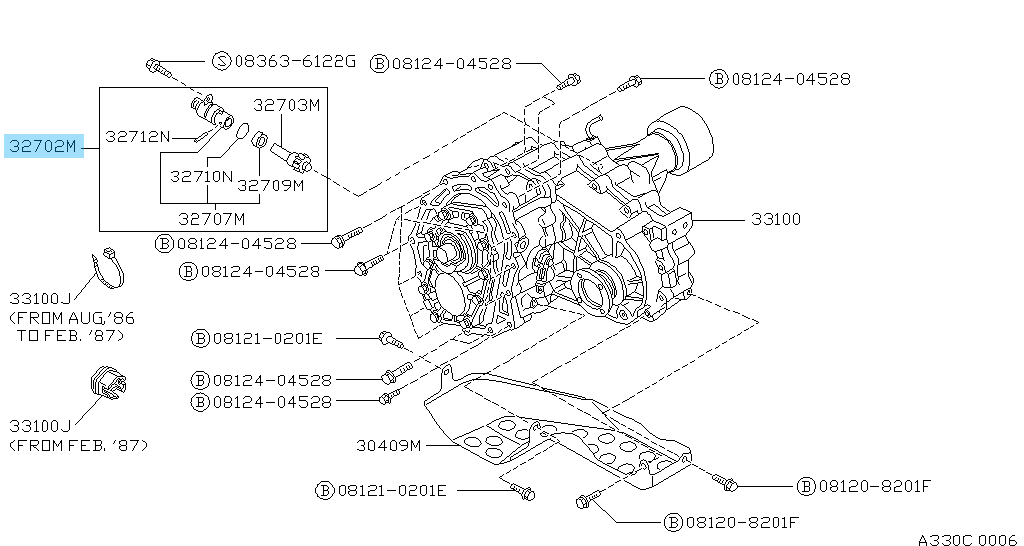 NISSAN Hardbody Pickup (D21) 96-94 Genuine Speedometer Pinion 32702-33G19 OEM