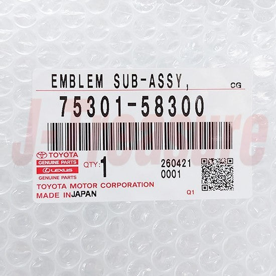 TOYOTA VELLFIRE AGH30 '15-18 Genuine Radiator Grille Emblem 75301-58300 OEM