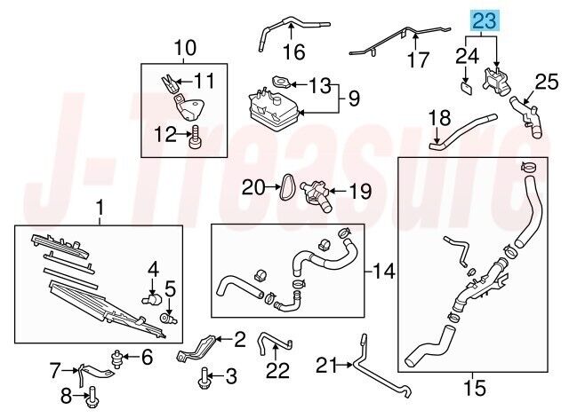 MAZDA MX-5 MIATA NCEC 2006-2015 Genuine Water Outlet LFE2-15-17Z OEM