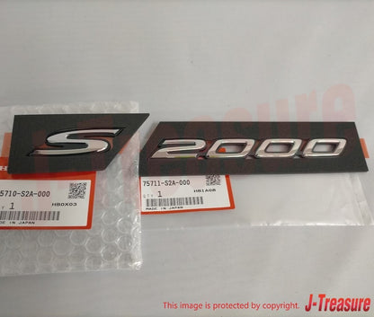 HONDA S2000 AP1 AP2 Genuine Fender Side "S2000" Chrome Emblem Badge RH & LH OEM