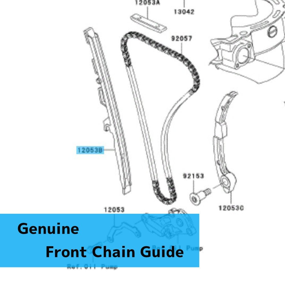 KAWASAKI KX450F 2006-2008 Genuine Front Chain Guide 12053-0064 OEM