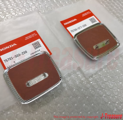 HONDA CIVIC TYPE-R EK9 99-00 Genuine Late Model Red Emblem Front & Rear Set OEM