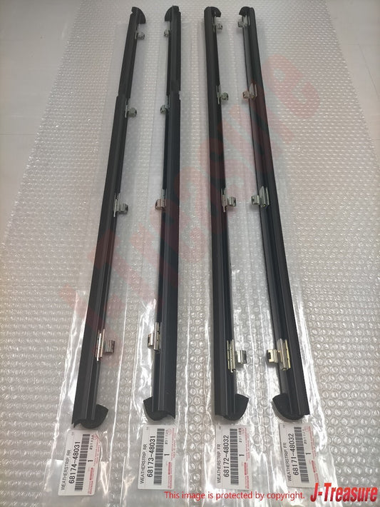 LEXUS RX330 04-06 Genuine Front & Rear Door Inner Weatherstrip RH & LH Set OEM