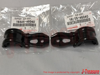 TOYOTA SUPRA JZA80 93-98 Genuine Radiator Upper Support Stay 16505-46040 x2 OEM