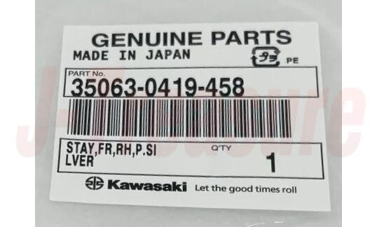 KAWASAKI NINJA ZX-6R ZX636 05-06 Genuine Front Frame Stay RH 35063-0419-458 OEM