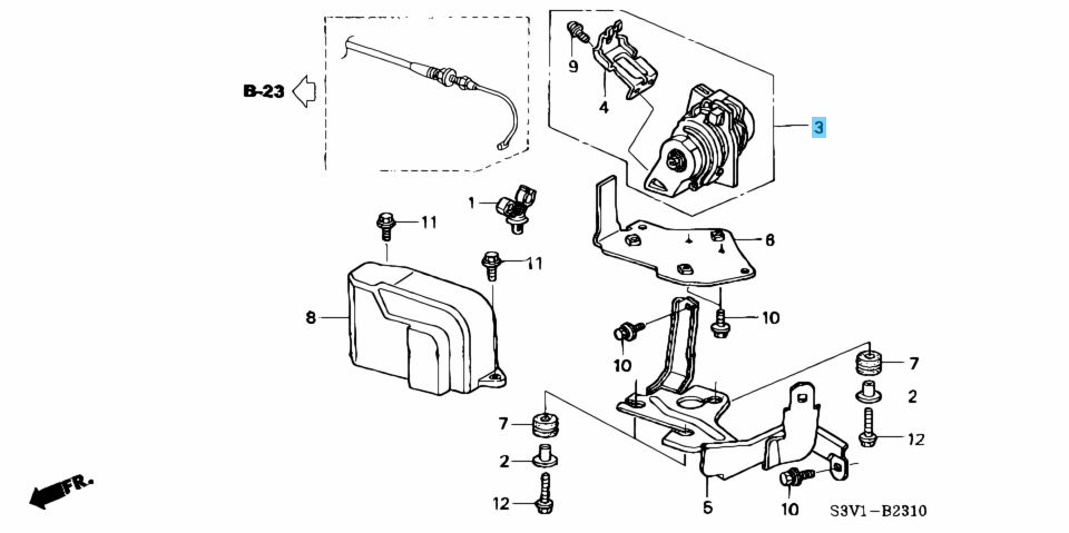 HONDA CR-V RD6 2005-2006 Genuine Accelerator Pedal Sensor Assy 37971-RDJ-A01 OEM