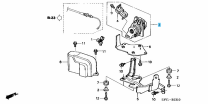 HONDA CR-V RD6 2005-2006 Genuine Accelerator Pedal Sensor Assy 37971-RDJ-A01 OEM