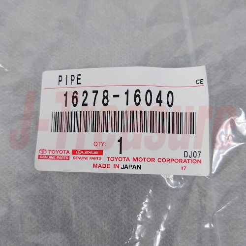 TOYOTA LEVIN TRUENO AE86 Genuine Water Pipe Heater Metal Tube 16278-16040 OEM