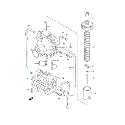 SUZUKI DS80 1996-2000 Genuine Carburetor Float 13250-04700 OEM