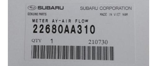 SUBARU IMPREZA WRX GD9 2002-2007 Genuine Air Flow Meter Assy 22680AA310 OEM
