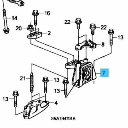 HONDA CIVIC FD1 Genuine Transmission Mounting Rubber Assy Sedan AT OEM