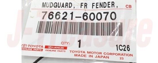 TOYOTA LAND CRUISER UZJ100 1998-2007 Genuine Front Fender Mudguard Right OEM